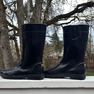 Sperry Black Mid-Calf Rain Boots